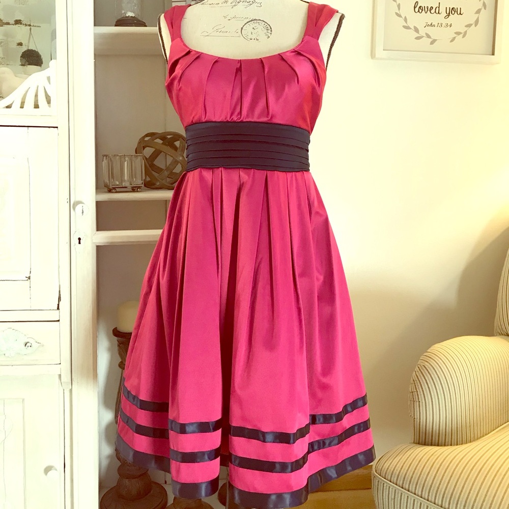 Fuchsia & Navy Formal